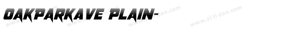 OakParkAve Plain字体转换